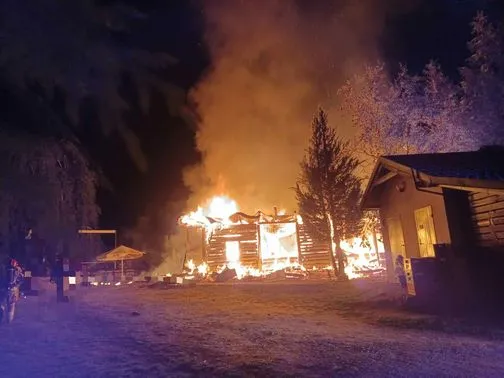 Pożar lokalu gastronomicznego w Cichowie 